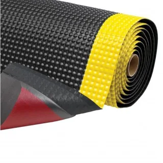 NOTRAX ANTI ERMÜDUNGSMATTE 782 SKY TRAX SCHWARZ/GELB | Größe: 122 cm x 21,9 Meter