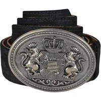 German Wear Ledergürtel GW1901-Gürtel Trachtengürtel aus Echtleder für Lederhosen mit Schnalle