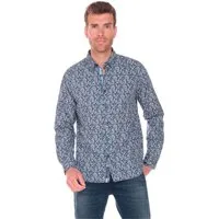 Le Temps Des Cerises Langarmhemd FUSAR mit stylischem Allover-Muster