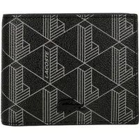 Lacoste Geldbörse Signature - Mens's Geldbörse 6cc 11 cm (allover monogram noir gris)