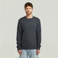 G-STAR Longsleeve Nifous R mit geripptem Einsatz vorne