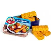 Erzi® Kaufladensortiment Erzi Fischstäbchen von Iglo in der Dose - Kaufladenzubehör