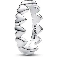 Pandora Silberring DamenReihe aus Herzen Silber