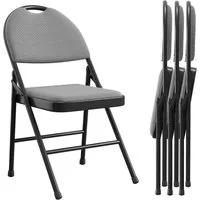 GarveeMore Klappstuhl Gästestuhl Klappstuhl Campingstuhl 2/4/6er Set Gartenstuhl (4 St)