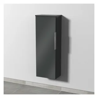 Sanipa 3way Mittelschrank mit 1 Tür, Anthrazit-Glanz, UF16679 UF16679