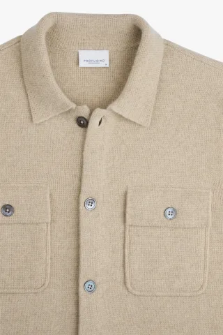 Profuomo - OVERSHIRT FULL BUTTON BEIGE Beige - Gr. - XL
