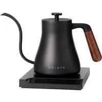 CHiATO Wasserkocher Elektrischer Wasserkocher CHiATO flowPLAY Gooseneck, 0.6 l – Schwarz, 0.6 l