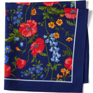 Baumwoll-Halstuch für Damen, Damen, size: regular, Blau, Baumwolle, by Lands' End