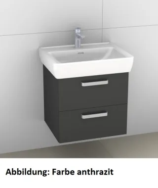 Artiqua 415 Waschtischunterschrank für Pro A 818952 Eiche Weiß quer NB, 415-WU2L-L27-7186-440 415-WU2L-L27-7186-440