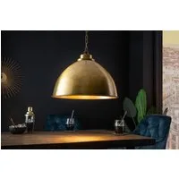 riess-ambiente Hängeleuchte INDUSTRIAL 45cm gold, keine besonderen Funktionen, ohne Leuchtmittel, Wohnzimmer · Metall · Schirm · Esszimmer · höhenverstellbar · Design