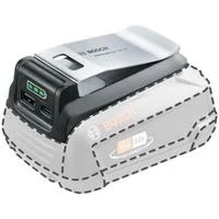 Akku-Adapter-Ladegerät UniversalUSB 18V-15 schwarz, POWER FOR ALL ALLIANCE