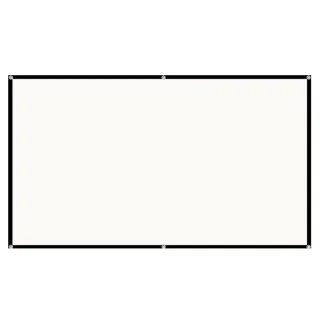 84/100/120-inch 16:9 White Grating Anti Light Projector Screen 4K HD Portable Soft Movie Screen with 2.0 Gain 160° Viewi