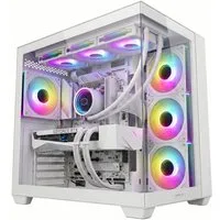 Meinpc Ultra White Ryzen 7 9850X3D RTX 5070 12GB mit 32GB Ram Gaming-PC (AMD Ryzen 7 9850X3D, RTX 5070, 32 GB RAM, 1000 GB SSD, Wasserkühlung, WHITE - DDR5 Ram - RGB - Windows 11 - Wi-Fi 6E)