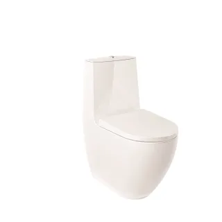 KLUDI-RESA D Spiralflush-Stand-WC 64 cm Universalförmiger Abfluss Weiß glänzend 24WCB0543