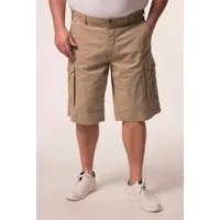 Men Plus Bermudas Cargo-Bermuda Baggy Fit Twill Elastikbund