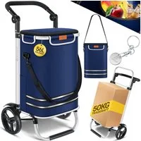 KESSER Einkaufstrolley, klappbar mit 56L Kapazität und belastbar bis 50 kg