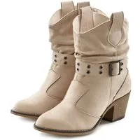LASCANA Sommerstiefelette Cowboy Stiefelette Cowboy Boots, Western Stiefelette, Ankleboots VEGAN