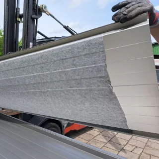 Trapezblech Stehfalzoptik 33/500 | Anti-Tropf 1000 g/m² | Aluminium | 6 Stück | 2,50 m Länge | Graualuminium ( RAL 9007 )