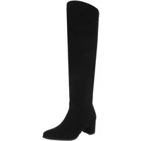 Ital-Design Elegante Overknee-Stiefel mit Blockabsatz für Damen Overkneestiefel (90152965) Blockabsatz Stiefel in Schwarz