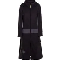 Vishes Kurzmantel Fleece Übergangsmantel mit Kapuze, Taschen, Daumenlöchern Alternative Bekleidung, Ethno, Hippie, Retro Style