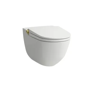 LAUFEN Dusch-T-WC wandh. RIVA 600x355x405 rim. we mt m. Controller Blassgold mt, H8206917630001 H8206917630001