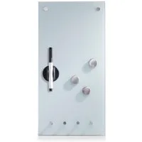 Zeller Present Magnettafel Glas, mit Schlüsselhaken