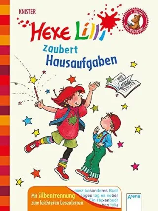 Hexe Lilli zaubert Hausaufgaben: Der Bücherbär. Ausgabe mit Silbentrennung [Gebundene Ausgabe] [2015] KNISTER Rieger Birgit