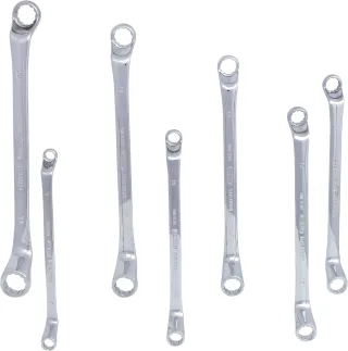KS Tools CHROMEplus Doppel-Ringschlüssel-Satz, 7-tlg - 518.0847