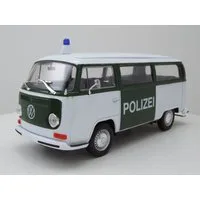 Welly Modellauto VW T2 Bus 1972 Polizei, Maßstab 1:24