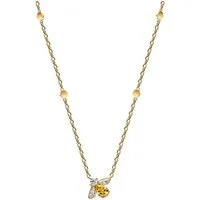 Pandora Kette mit Anhänger 364560C01-45, Biene, Zirkonia, Vergoldet