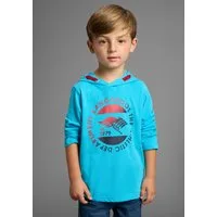 KangaROOS Langarmshirt Shirt für kleine Jungen Kapuzenshirt mit Print