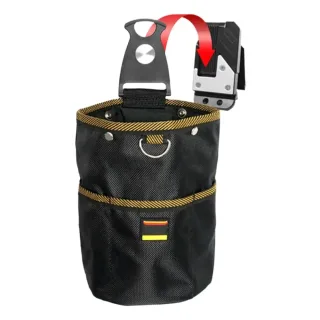 Rotatable Waist Tool Bag Oxford Cloth Multi Layer Storage Waterproof Organizer for Electrician Nail Screw Woodworking La