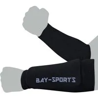 BAY-Sports Armschoner IUM Unterarmschoner Unterarmschützer Elastisch Kampfsport Ballsport (Paar), dauerelastisch Schaumstoffpolster Waschbar