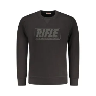Rifle Schwarz Baumwolle Herren Sweatshirt