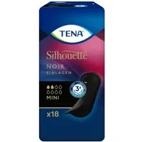 TENA Inkontinenz-Einlage TENA LADY - Silhouette Einlagen Noir - Mini, 18-St.