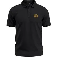 Neverless Poloshirt Poloshirt Herren mit Aufdruck Logo Lorbeerkranz – Kurzarm Polo Sommer mit Print