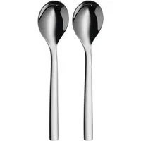 WMF Besteck-Set Nuova (2-tlg), 2 Personen, Cromargan® Edelstahl Rostfrei 18/10, 2-tlg., 16,5 cm, Cromargan Edelstahl rostfrei, Geschenkverpackung