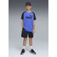 PUMA Trainingsanzug ESS NO.1 LOGO POLY TEE AND SHORTS SET B (2-tlg), zweiteiliges Set, mit DryCELL Technologie, atmungsaktiv