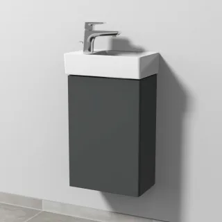 Sanipa 3way Waschtischunterbau zu Villeroy & Boch Avento Waschtisch mit 1 Tür, Anthrazit-Matt SM62622