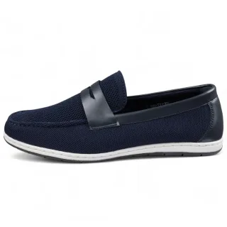 Atmungsaktive Slipper für Herren in Marineblau, leicht