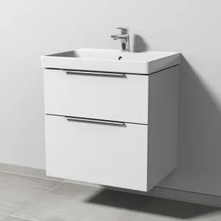 Sanipa 3way Waschtischunterbau zu Villeroy & Boch Avento Waschtisch mit 2 Auszügen, Weiß-Soft UM62143