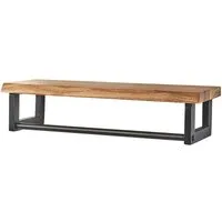 Kobolo Garderobenständer Garderobe Wandregal Wandgarderobe Metall und Holz