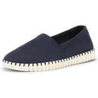 Ilse Jacobsen TULIP3482MEN Slipper Naturkautschukplateausohle, Mikrofaser, gepolstert, stützend, leicht