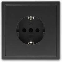 McPower Unterputz-Steckdose Steckdose SHALLOW anthrazit 250V~/16A UP, m Rahmen