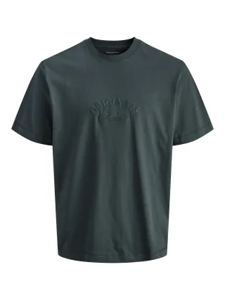 JACK&JONES - JORBLEECKER BRANDING TEE SS CN forest river - Gr. - XXL