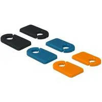 Kabelmarker Clips zum Selbstbeschriften, farbig, Kabelclip 6-teilig