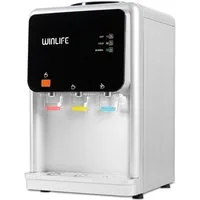 WINLIFE Heißwasserspender Elektrischer Mini Wasserspendergerät,Trinkwasserspender,Getränkspender, mit Kindersicherung für heiße&kalte Getränke 5 bis 20 Liter Gallonen