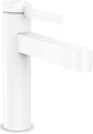 Hansgrohe Waschtischmischer 110 Finoris mit Push-Open Ablaufgarnitur mattweiss, 76023700 76023700