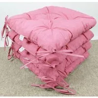 Rattani Stuhlkissen 4x Stuhlkissen / Sitzkissen Klara Color rosa antico (alt rosa)