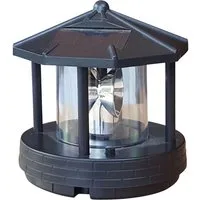 Fachhandel Plus Gartenfigur Leuchtturm Ersatzkopf für Deko Solar Leuchtfeuer drehbar Ersatzteil, für Dekoleuchttürme mit Bajonettverschluss